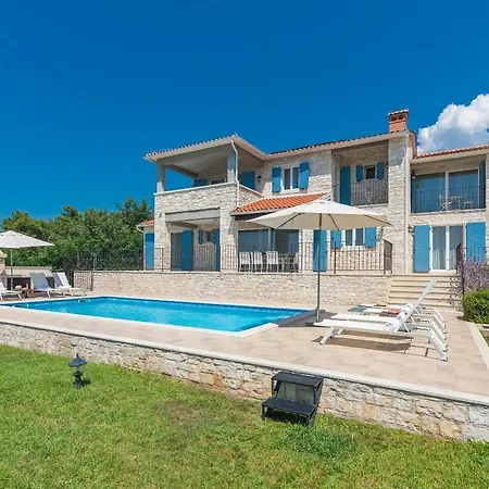 Sterpazzi - Near Porec With Sea View, Private Jacuzzi, Sauna And Pool Vila Višnjan
