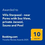 Sterpazzi Near Porec With Heated Private Pool, Sea View, Jacuzzi And Sauna * Višnjan