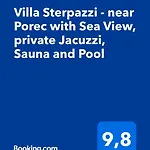 Vila Sterpazzi Near Porec With Heated Private Pool, Sea View, Jacuzzi And Sauna *