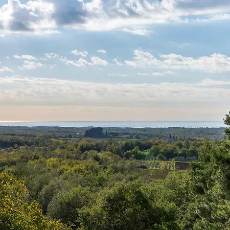 Sterpazzi - Near Porec With Sea View, Private Jacuzzi, Sauna And Pool Villa *